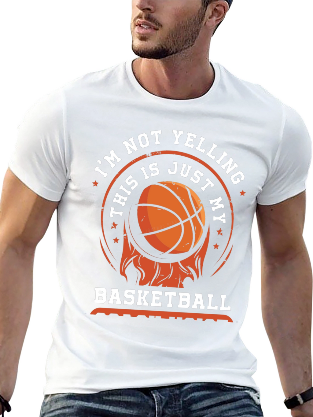 Basketball T-Shirt - Im Not Yelling