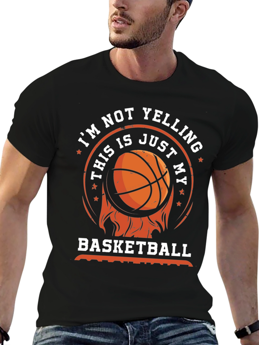 Basketball T-Shirt - Im Not Yelling