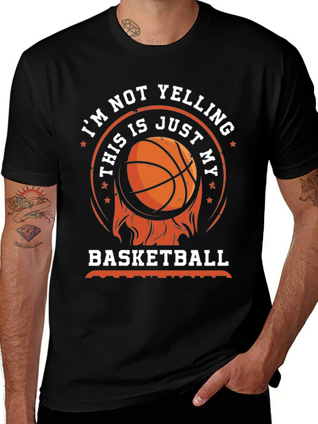 Basketball T-Shirt - Im Not Yelling