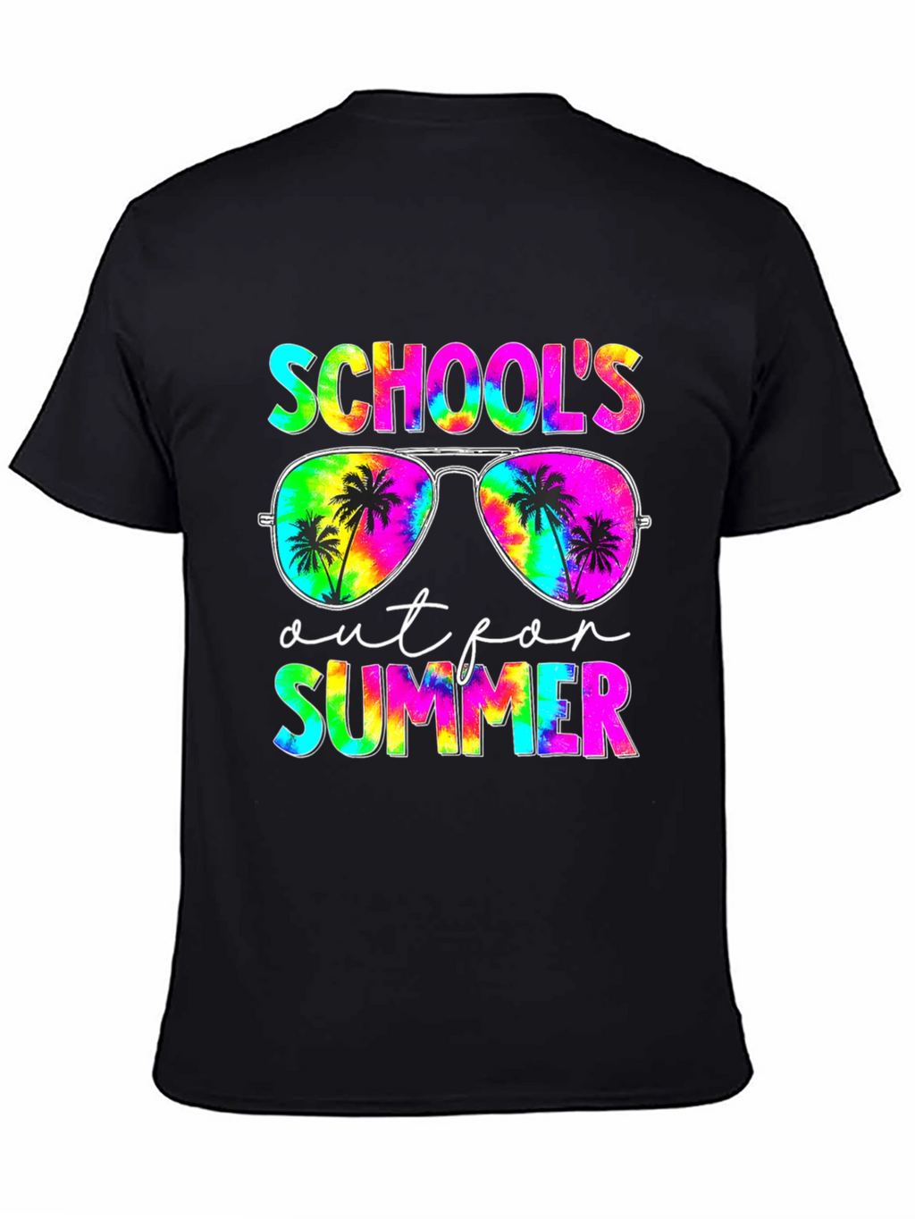 Schools Out For Summer Tie Dye Graphic T-Shirt