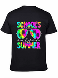 Schools Out For Summer Tie Dye Graphic T-Shirt