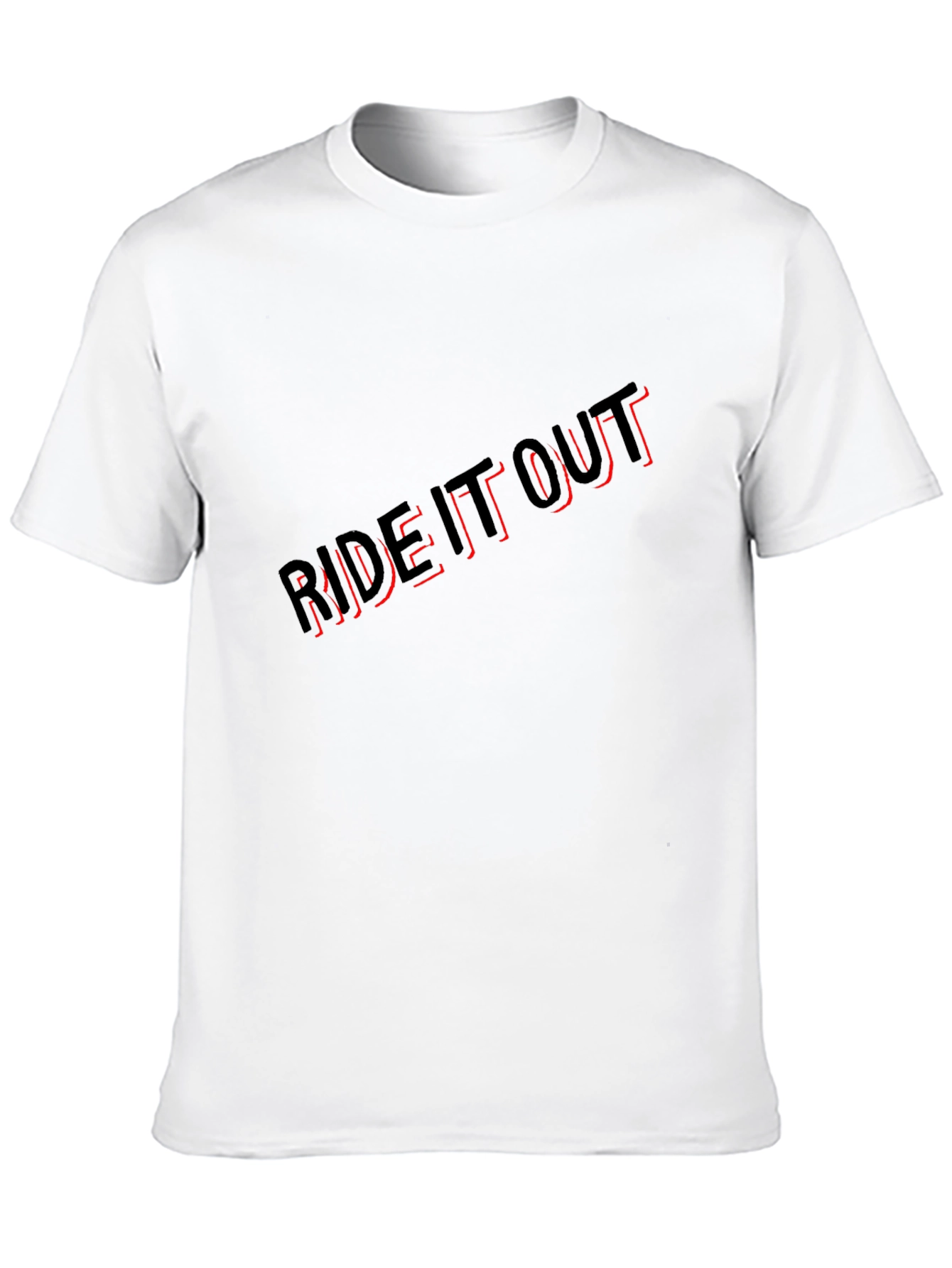 Ride It Out Graphic T-Shirt - Stylish Black Tee