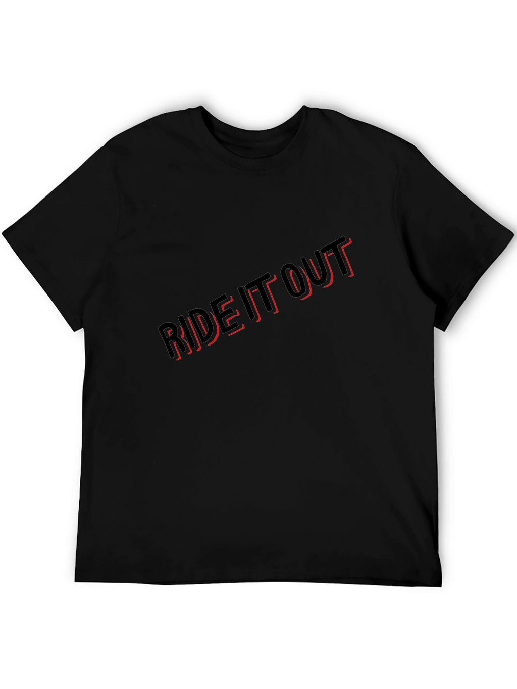 Ride It Out Graphic T-Shirt - Stylish Black Tee