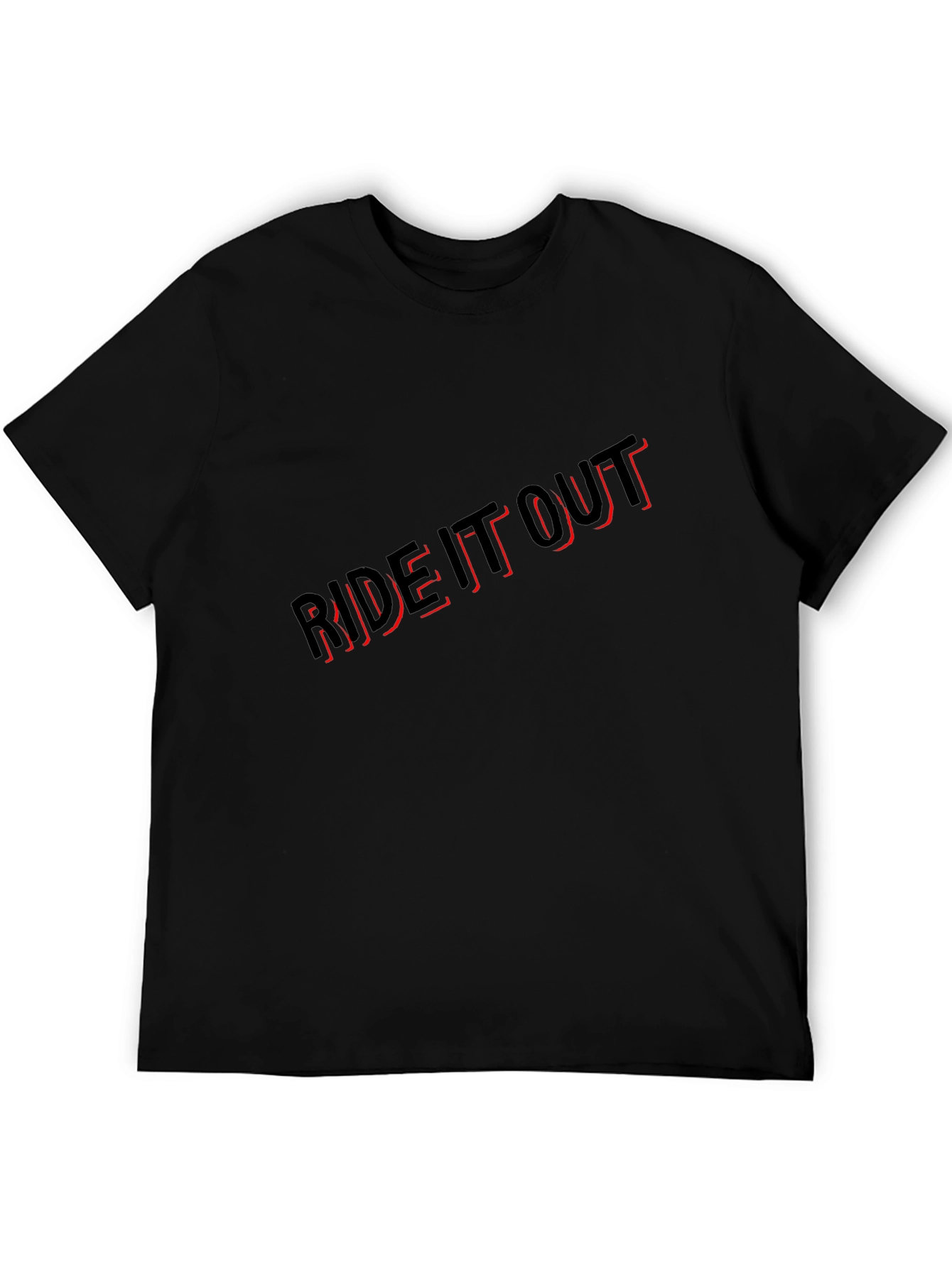Ride It Out Graphic T-Shirt - Stylish Black Tee