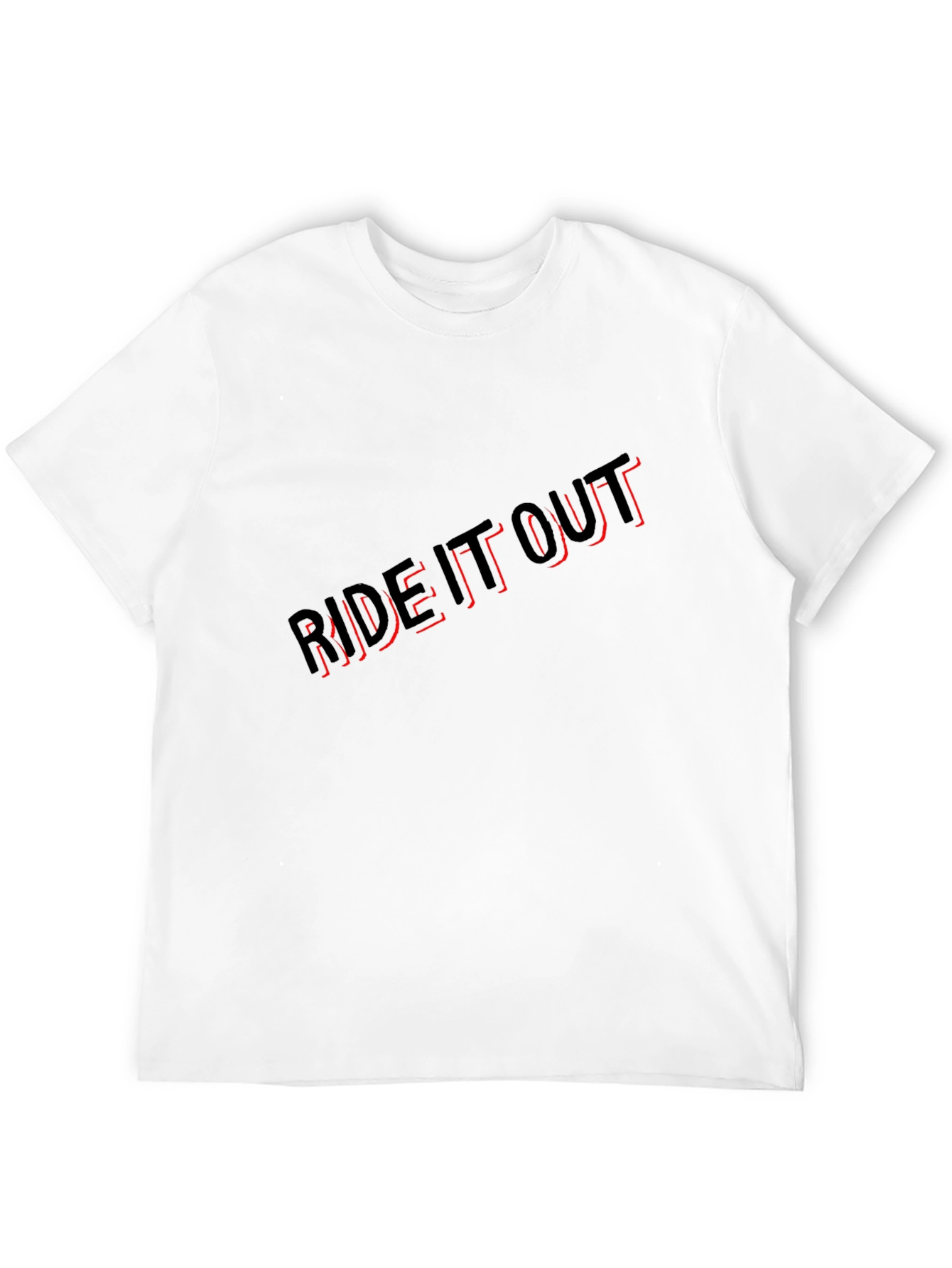 Ride It Out Graphic T-Shirt - Stylish Black Tee