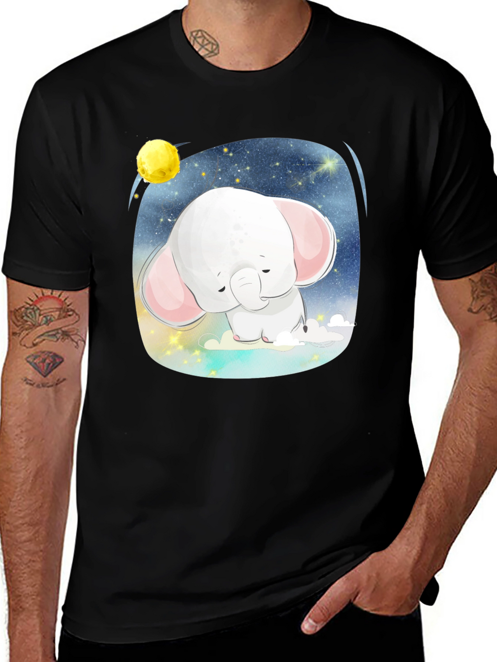 Cute Elephant in the Sky T-Shirt
