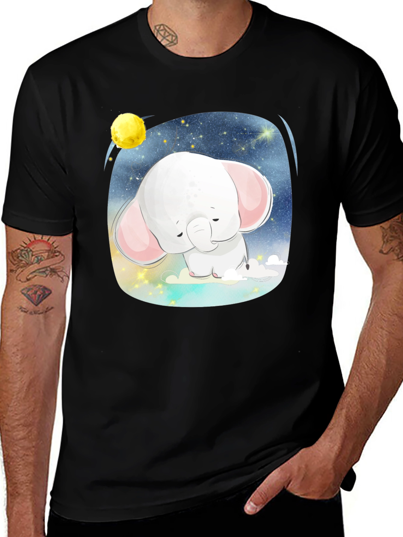 Cute Elephant in the Sky T-Shirt