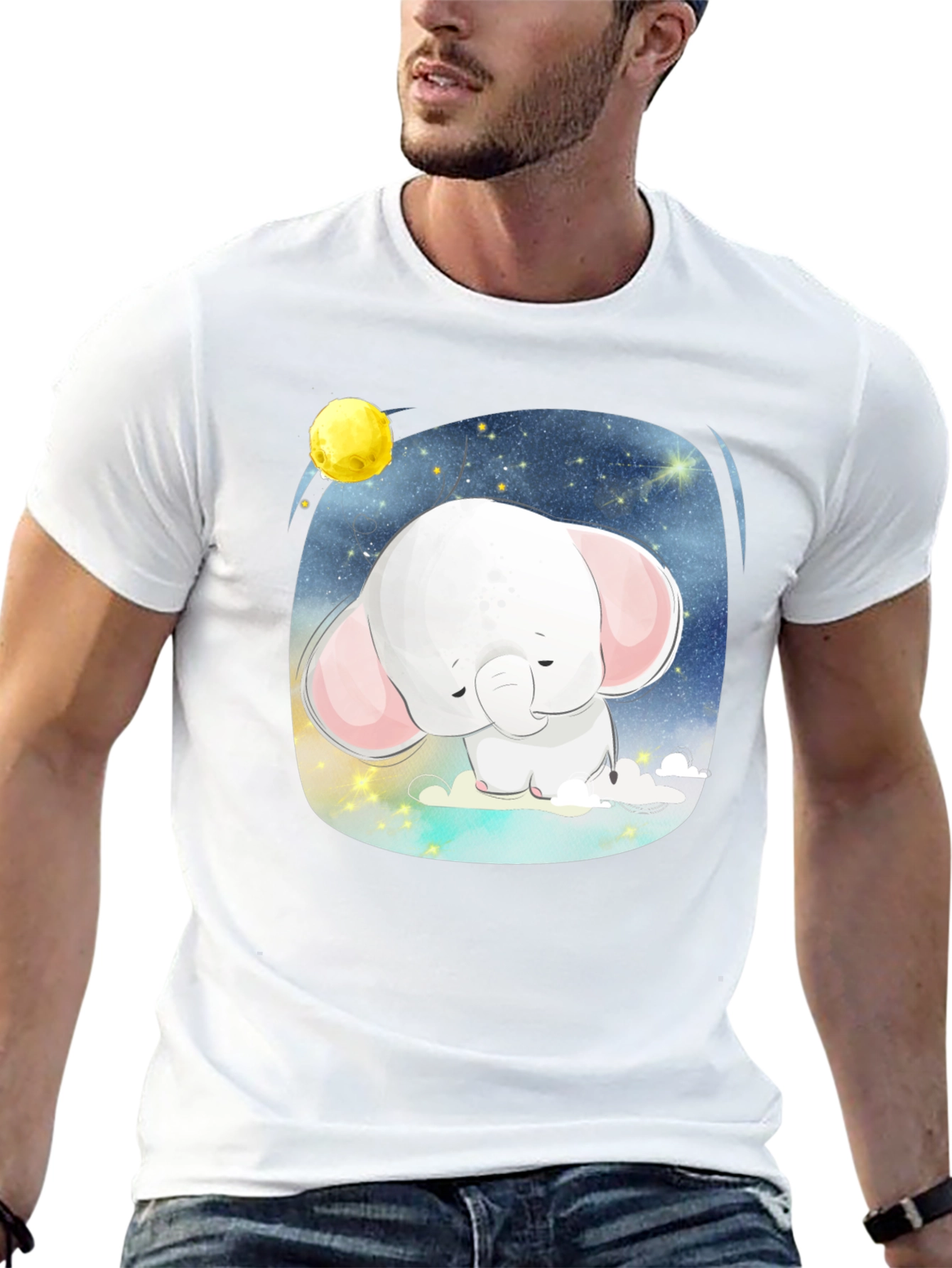 Cute Elephant in the Sky T-Shirt