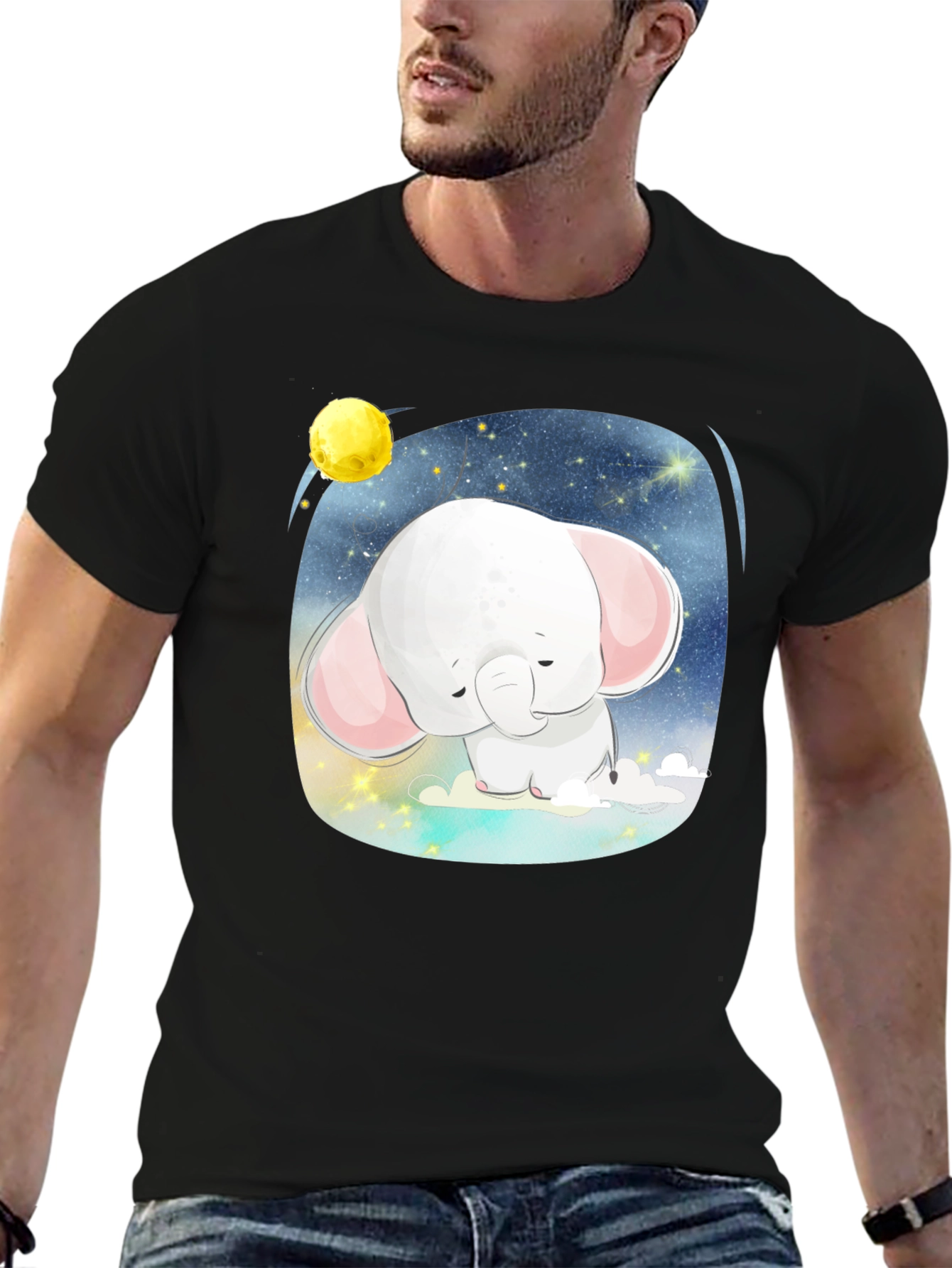 Cute Elephant in the Sky T-Shirt
