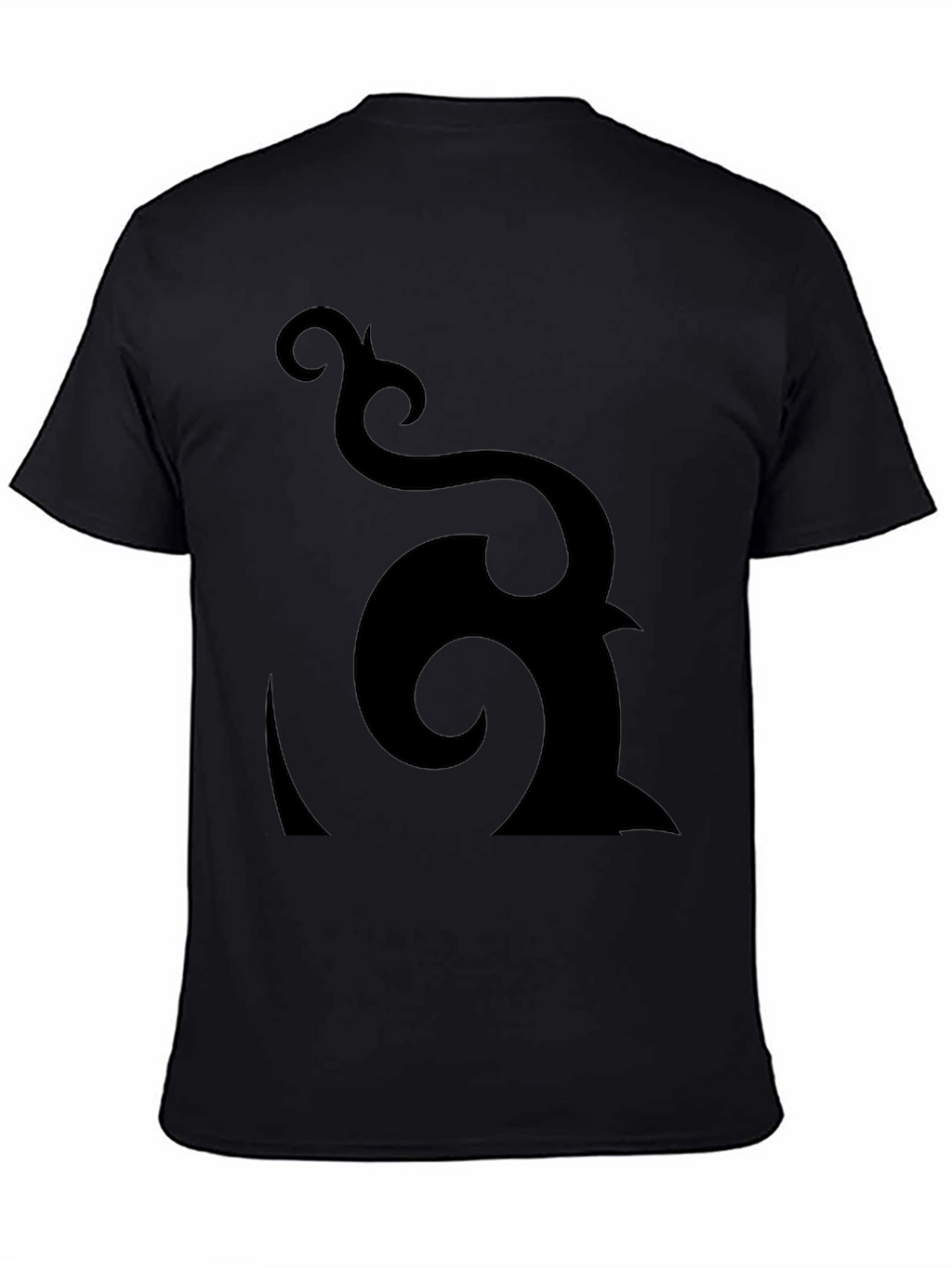 Abstract Graphic Black T-Shirt - Modern Design