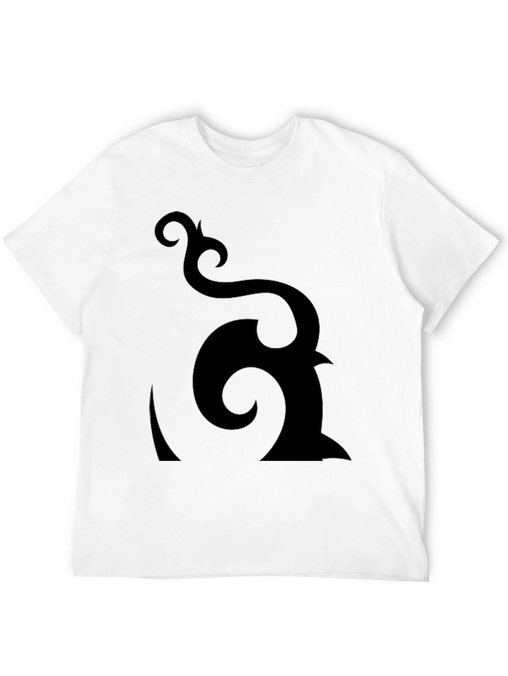 Abstract Graphic Black T-Shirt - Modern Design