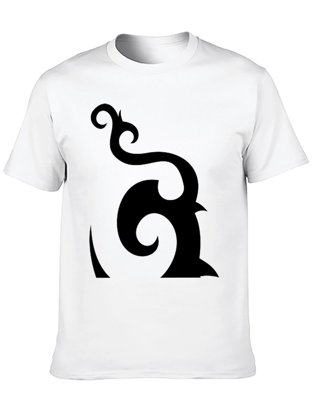 Abstract Graphic Black T-Shirt - Modern Design