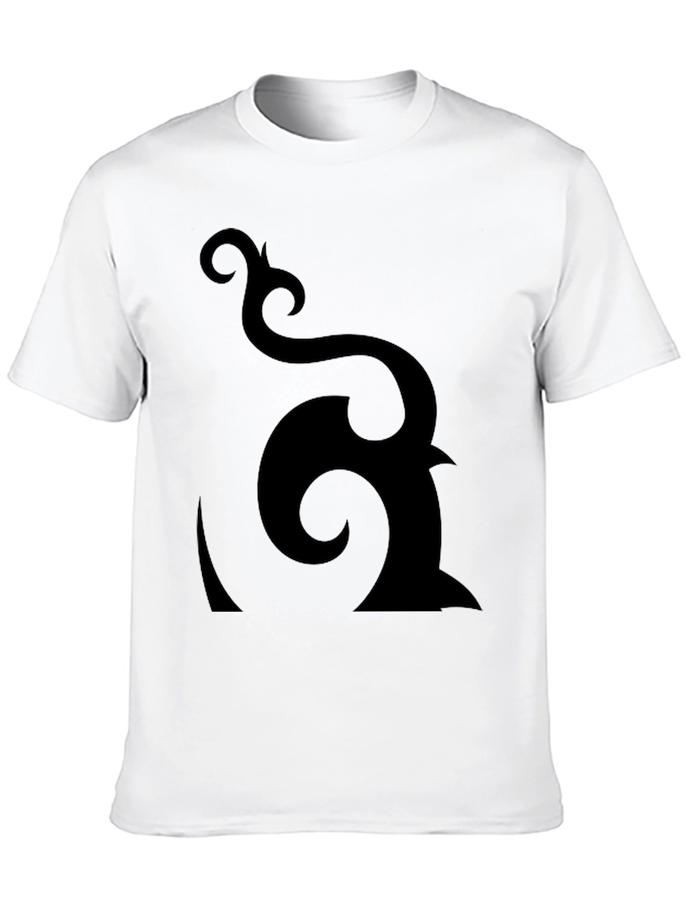 Abstract Graphic Black T-Shirt - Modern Design