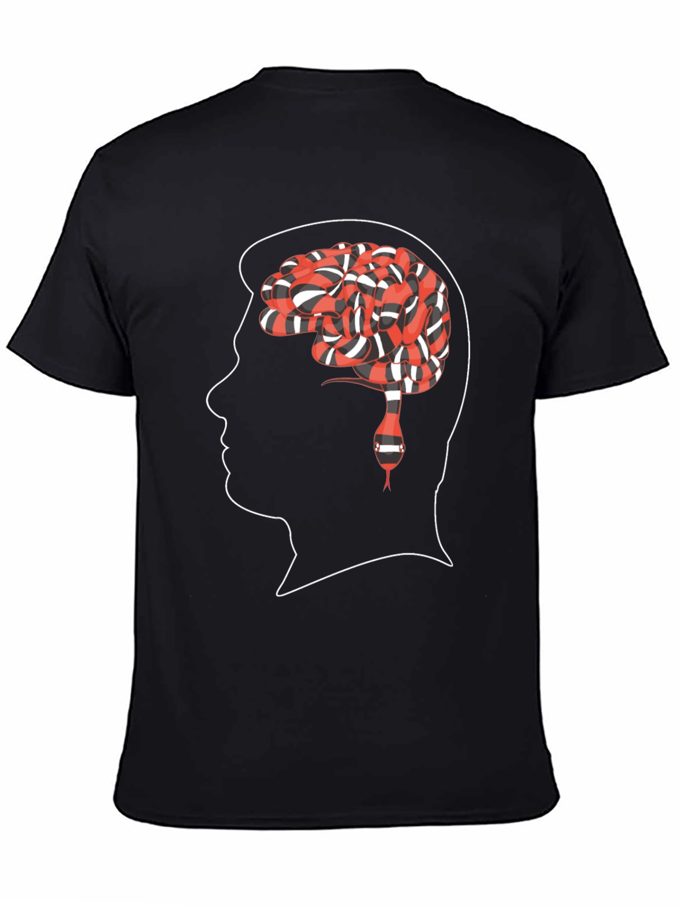 Brain Snake Tee - Mindful Reptile Graphic T-Shirt