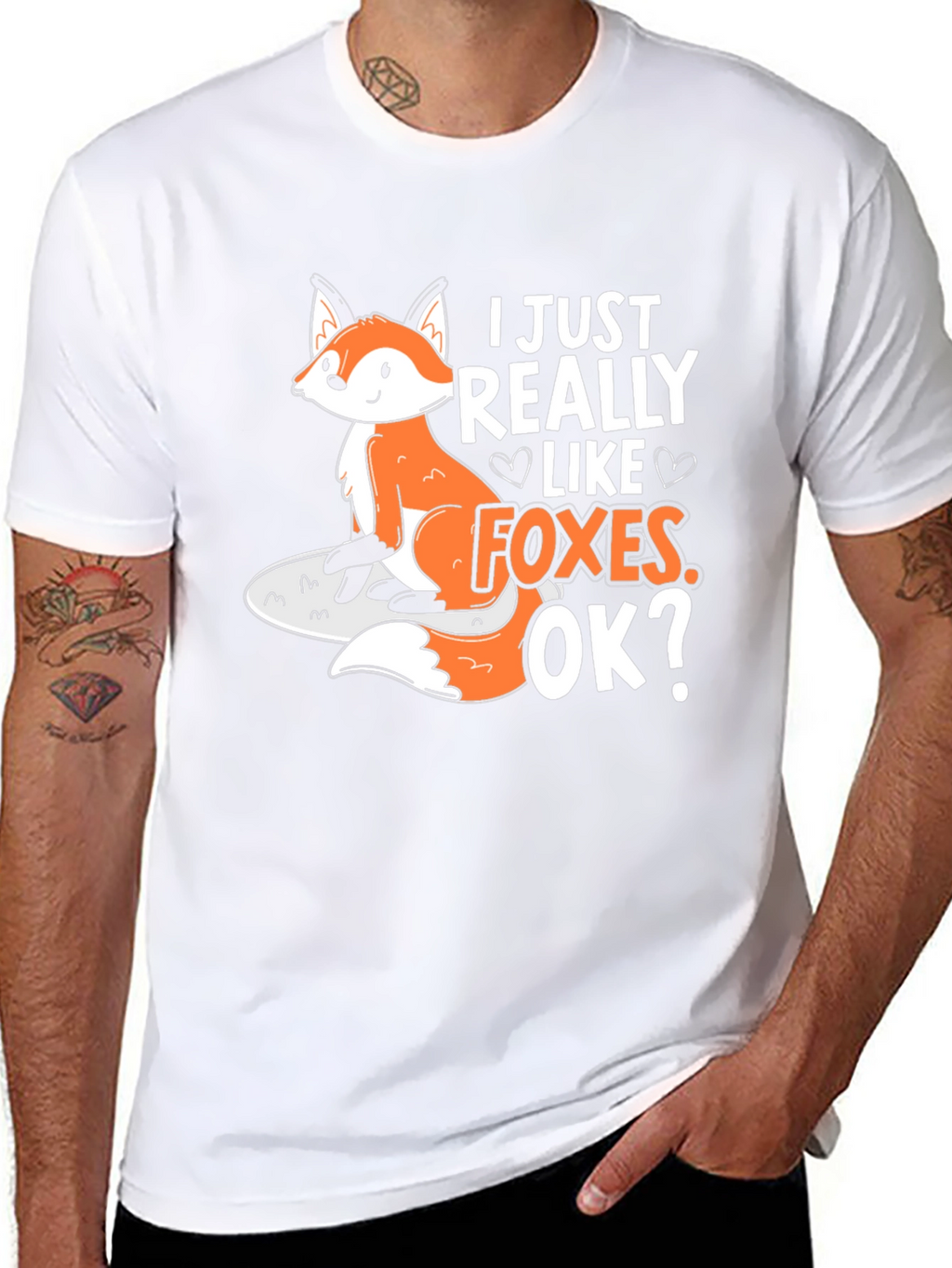 I Just Really Like Foxes Graphic T-Shirt
