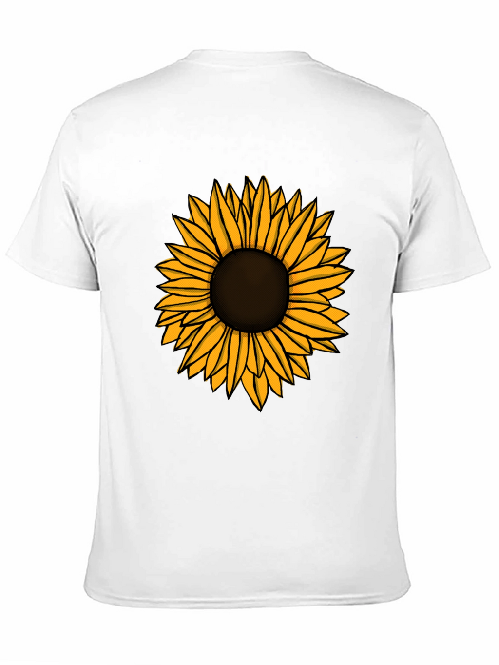 Sunflower Graphic Tee - Black Cotton T-Shirt