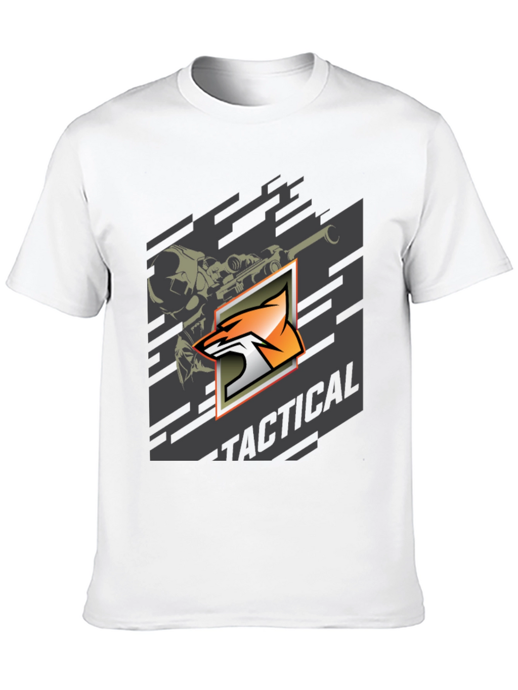 Tactical Fox Graphic Print T-Shirt