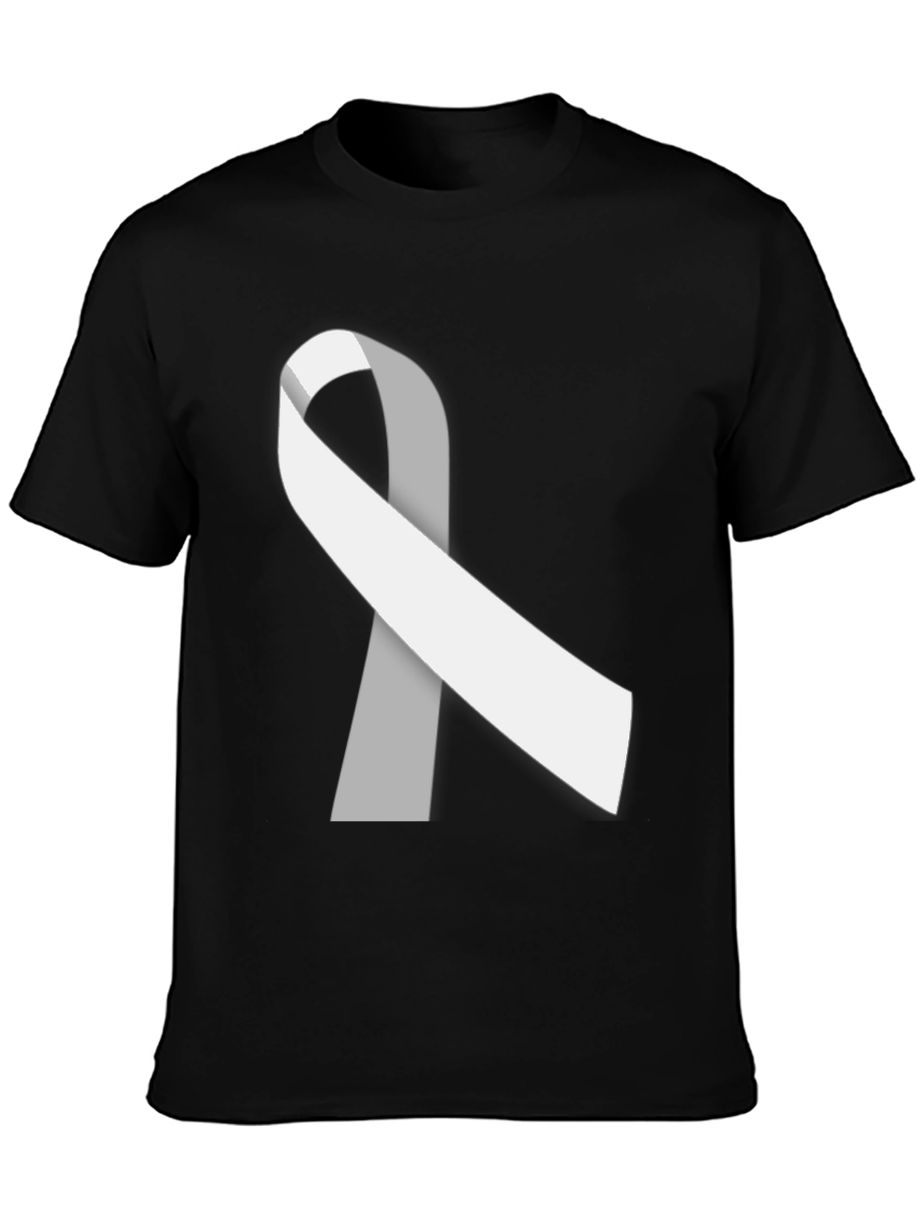 Awareness Ribbon Graphic Tee - Black Comfort Fit