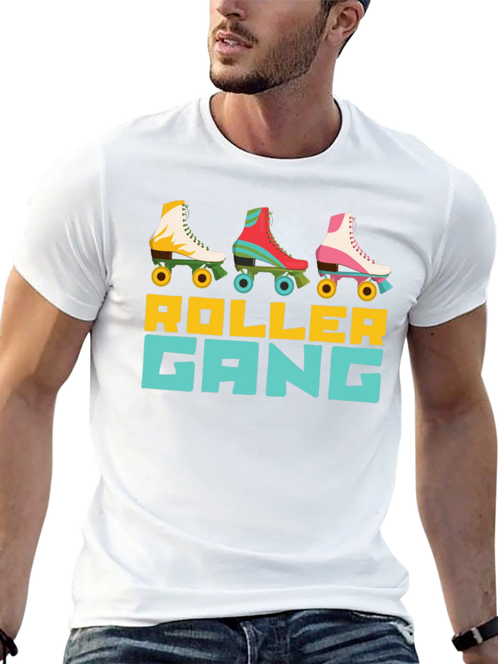 Retro Roller Gang T-Shirt - Skate Crew Apparel