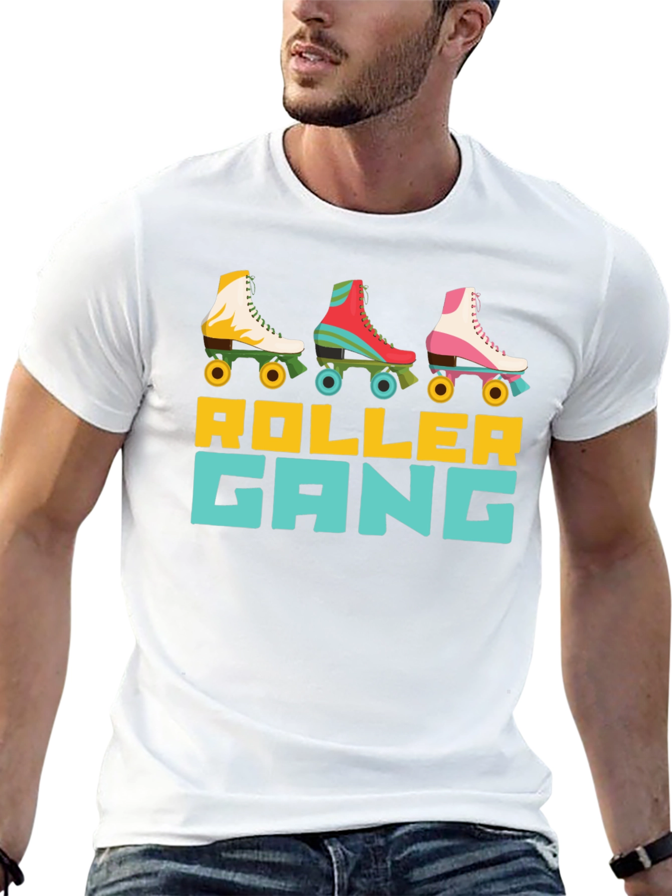 Retro Roller Gang T-Shirt - Skate Crew Apparel