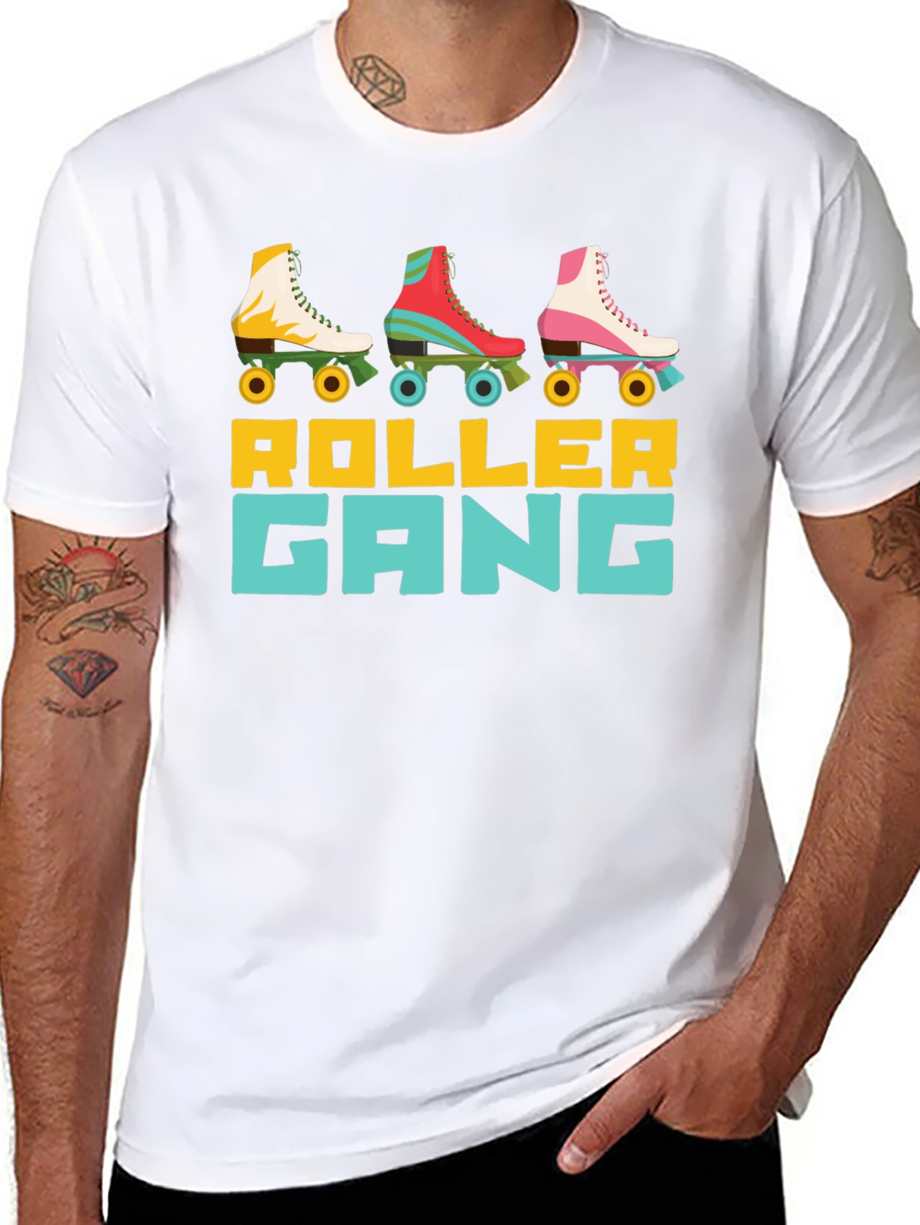 Retro Roller Gang T-Shirt - Skate Crew Apparel