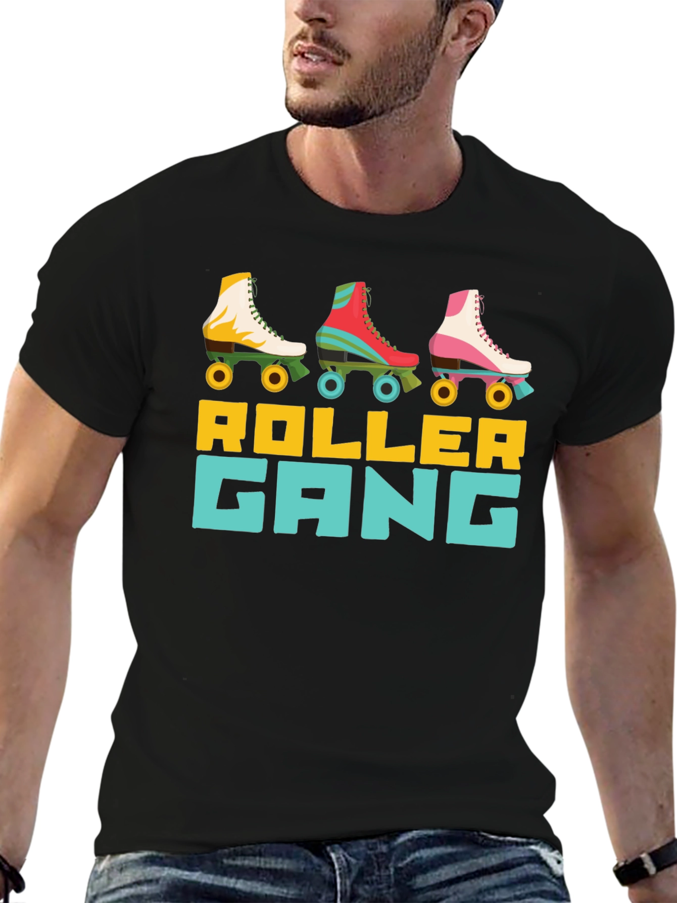 Retro Roller Gang T-Shirt - Skate Crew Apparel