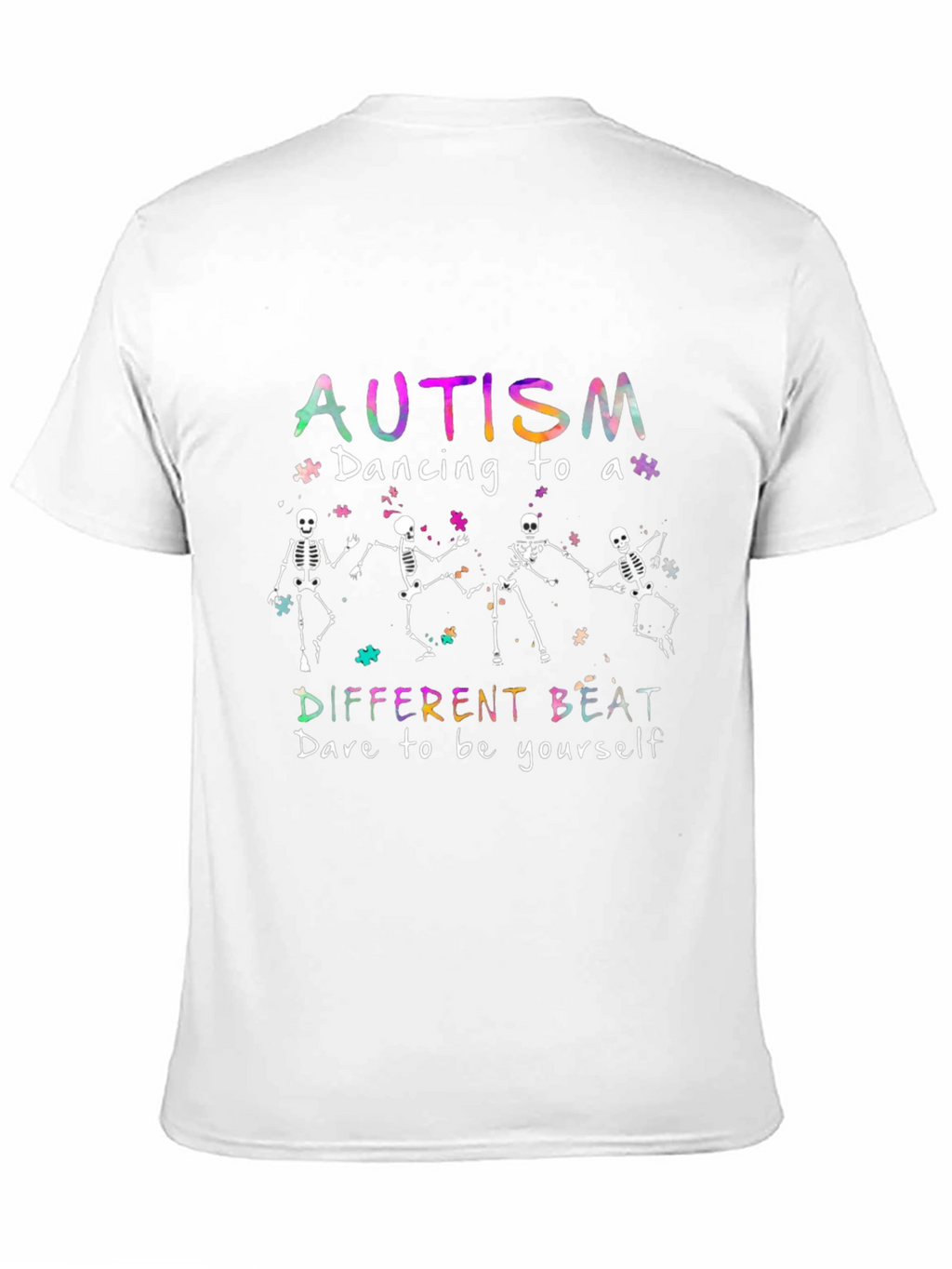 Autism Awareness Skeleton Dancing T-Shirt