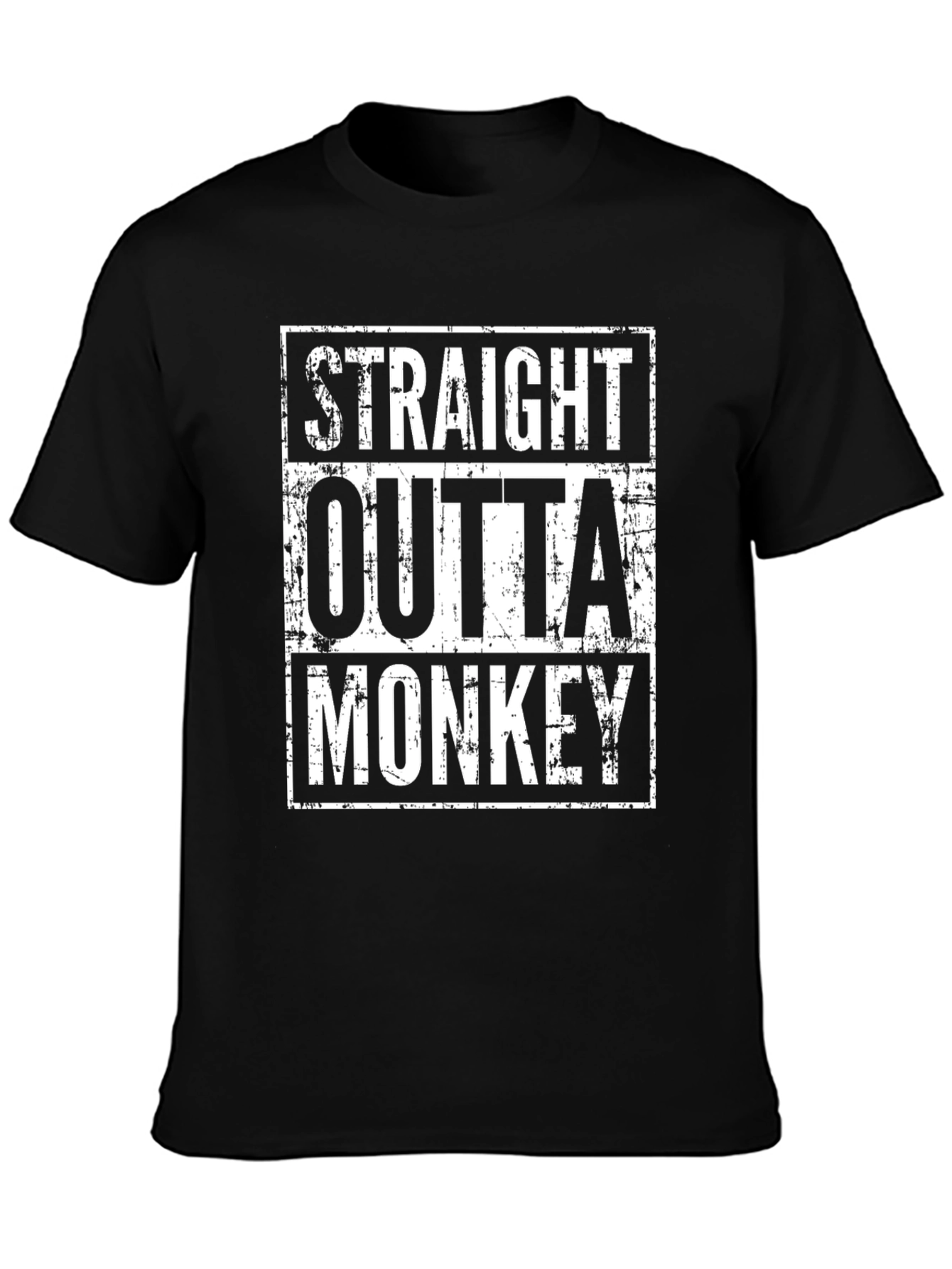 Straight Outta Monkey Graphic T-Shirt