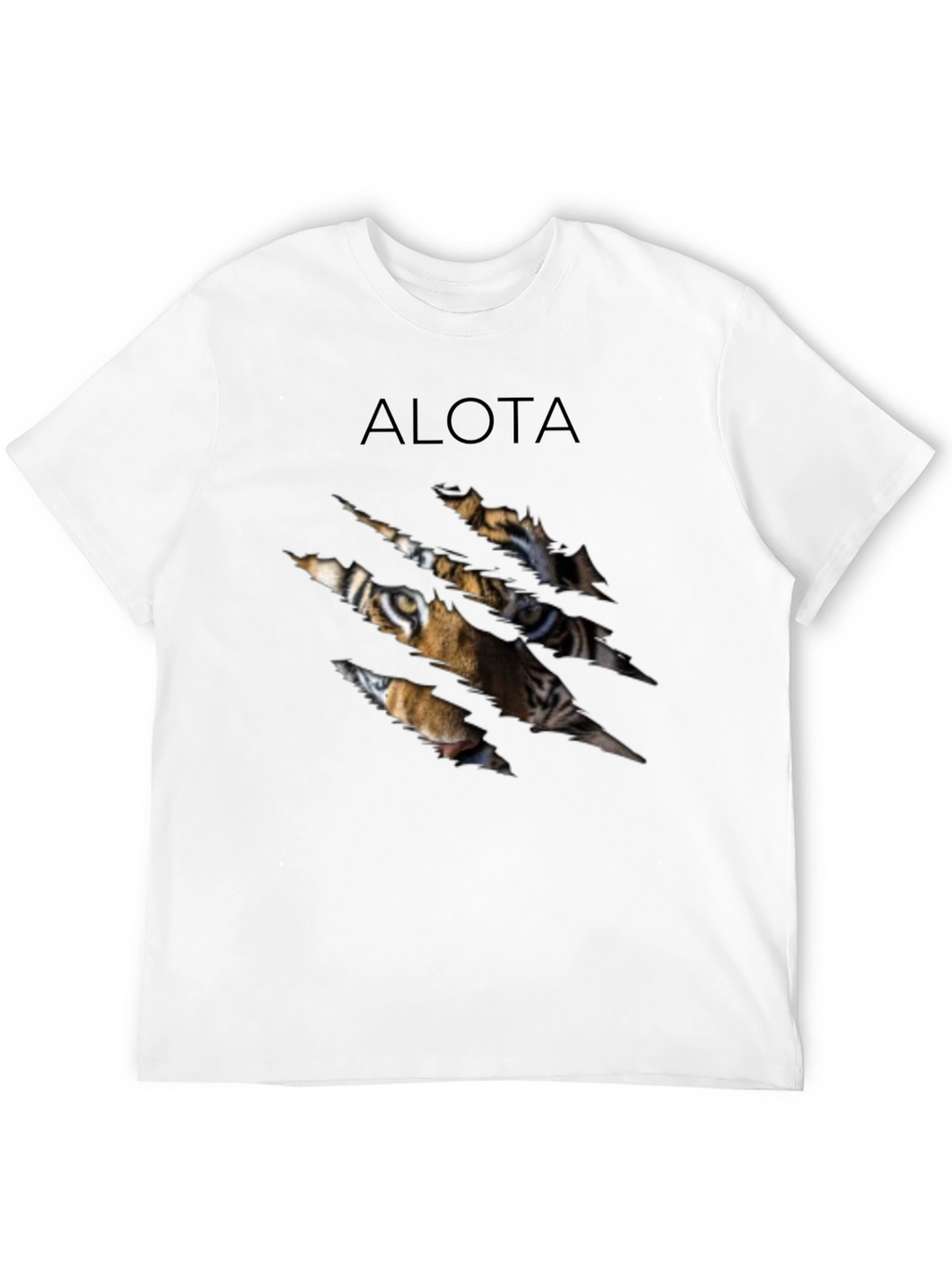 ALOTA Tiger Graphic Black T-Shirt