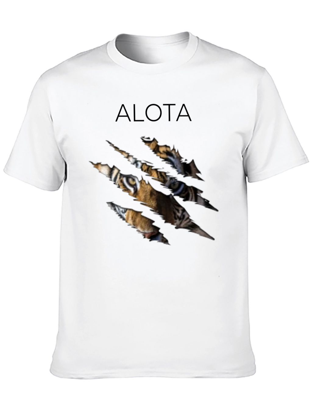 ALOTA Tiger Graphic Black T-Shirt