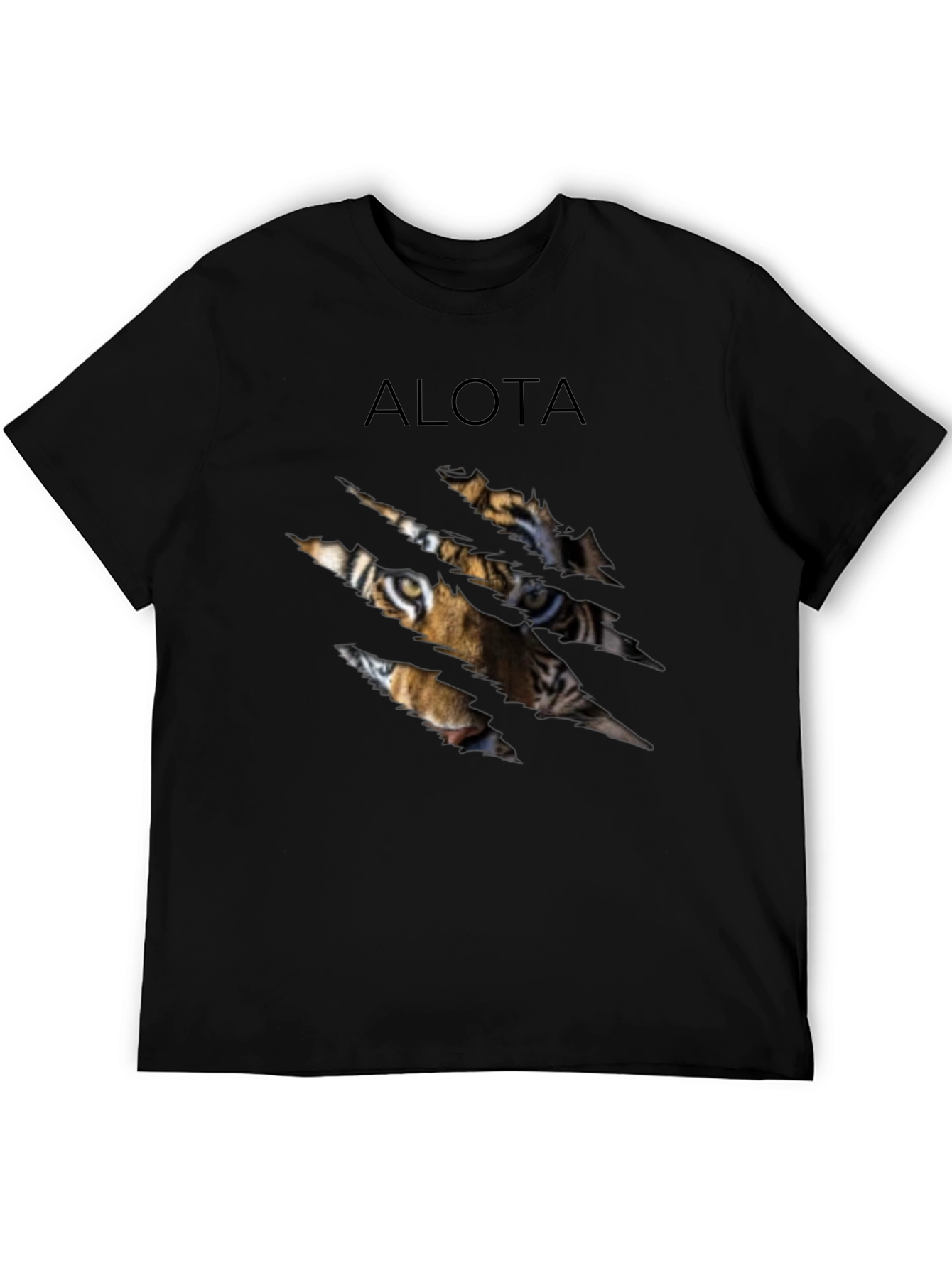 ALOTA Tiger Graphic Black T-Shirt