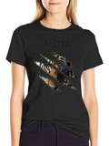 ALOTA Tiger Graphic Black T-Shirt