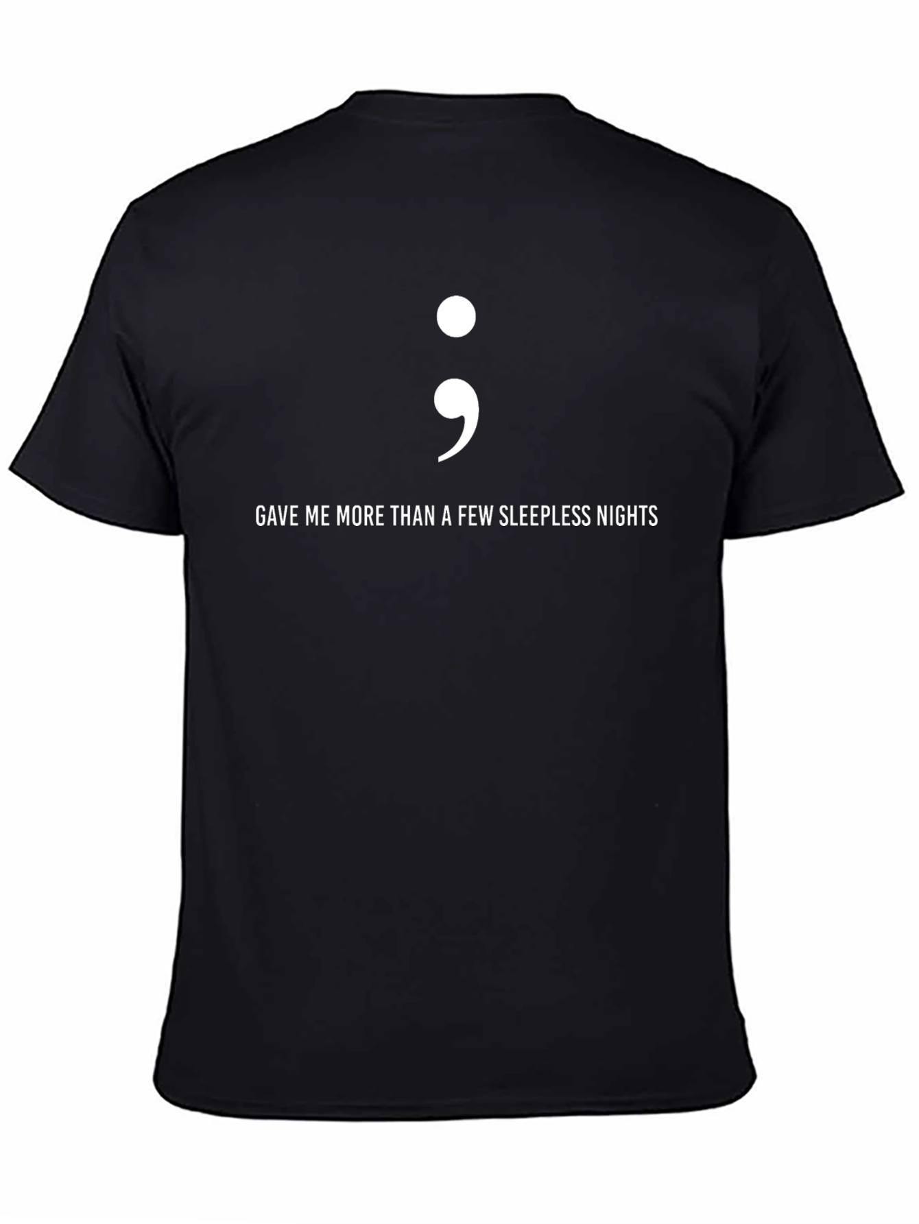 Semicolon Sleepless Nights Graphic T-Shirt