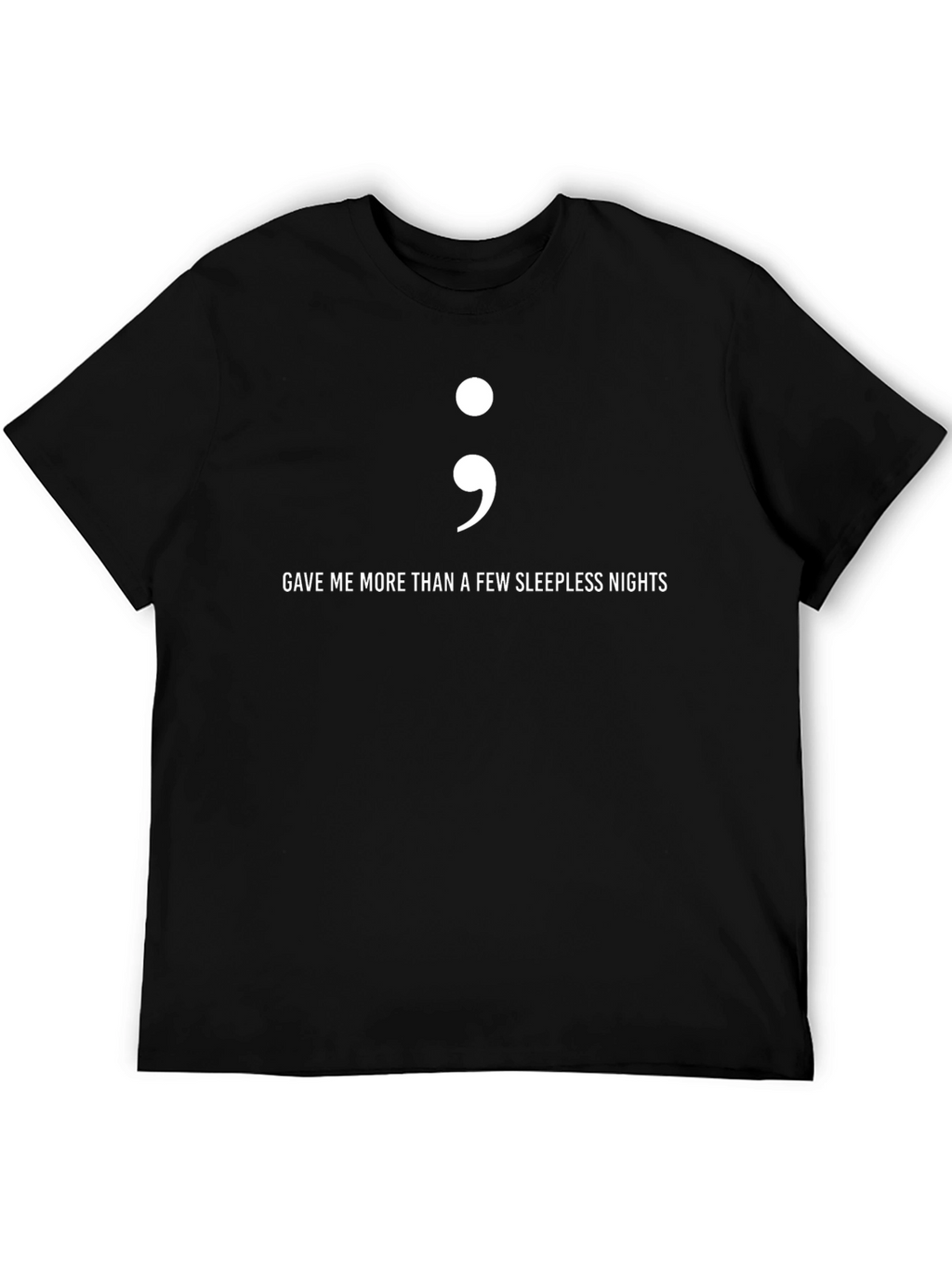 Semicolon Sleepless Nights Graphic T-Shirt