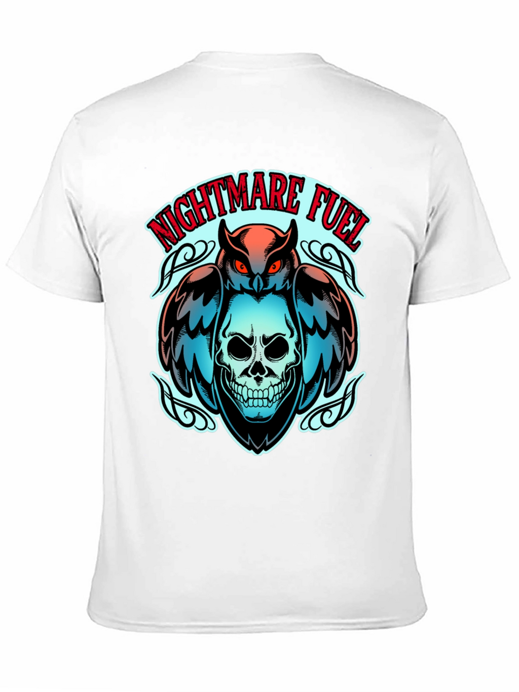 Nightmare Fuel Owl & Skull Graphic Tee