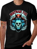 Nightmare Fuel Owl & Skull Graphic Tee