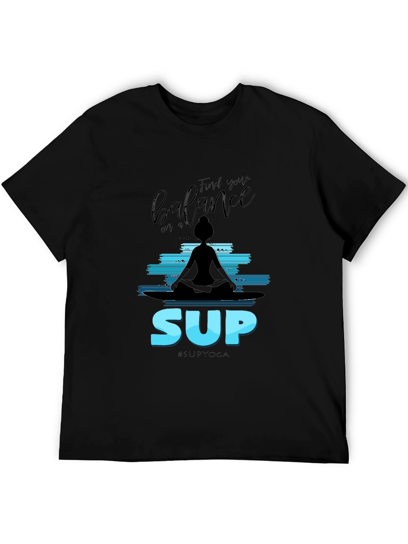 SUP Yoga Balance Tee - Stand Up Paddleboard Meditation Shirt