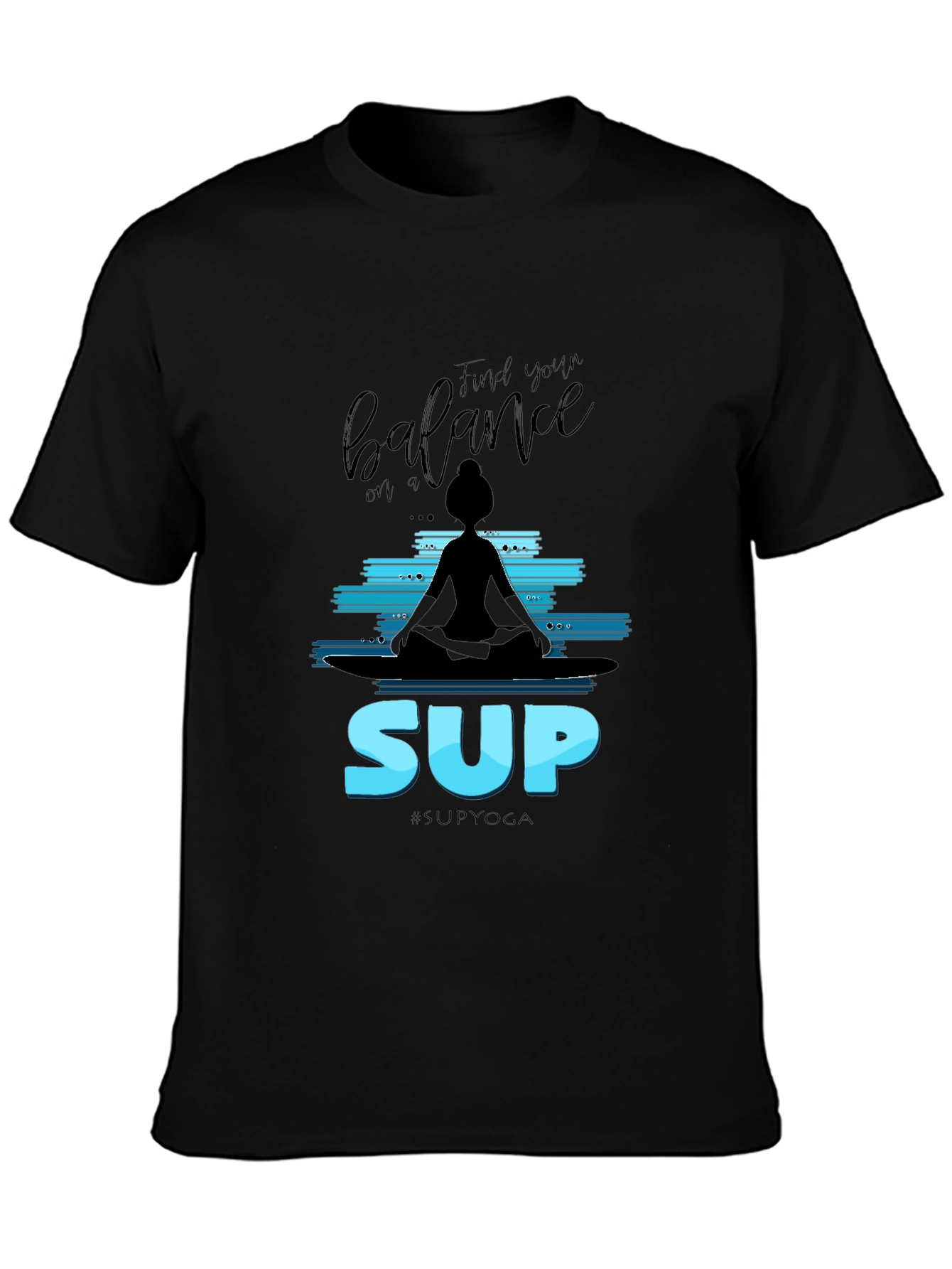 SUP Yoga Balance Tee - Stand Up Paddleboard Meditation Shirt