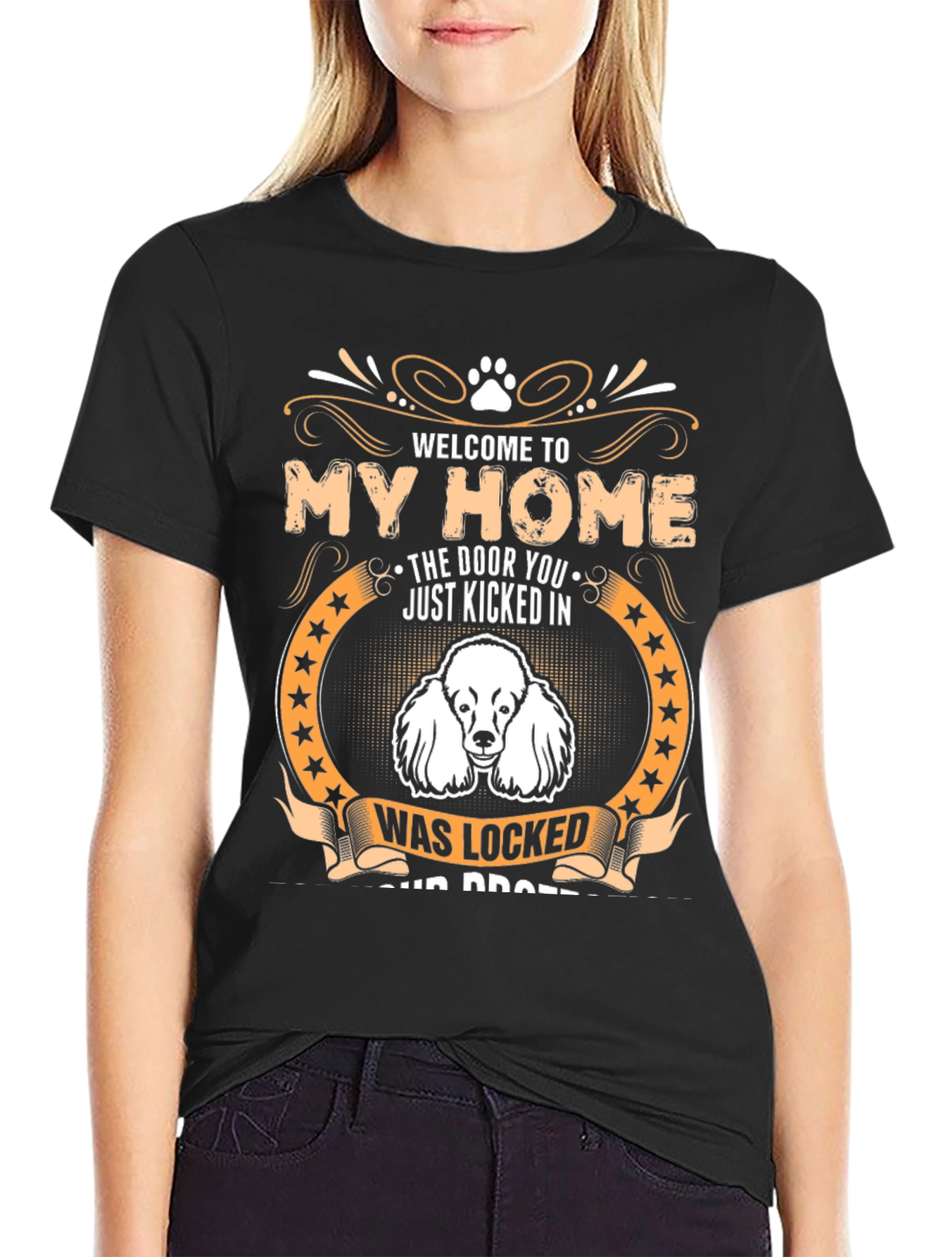 Welcome to My Home Dog Graphic Tee