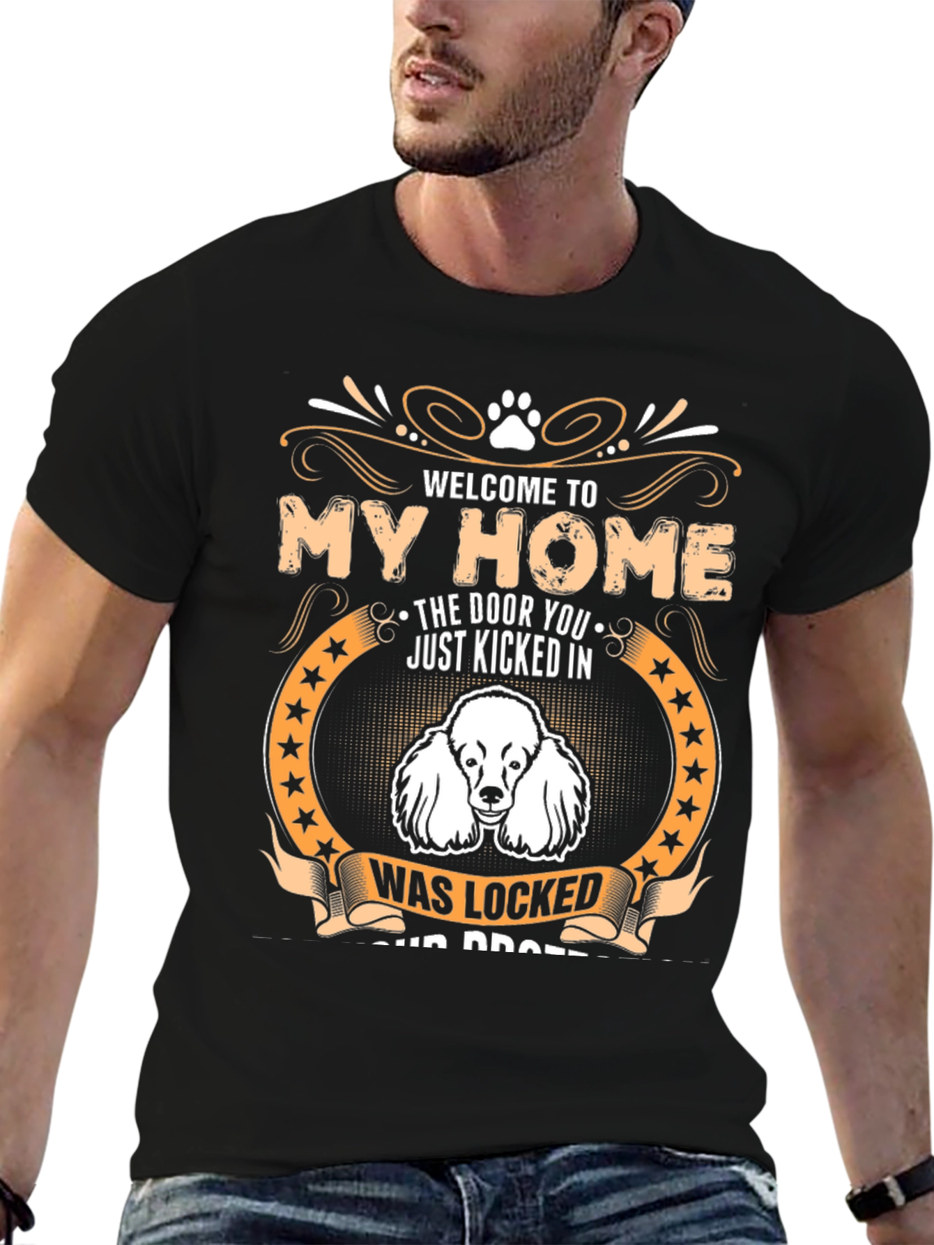 Welcome to My Home Dog Graphic Tee
