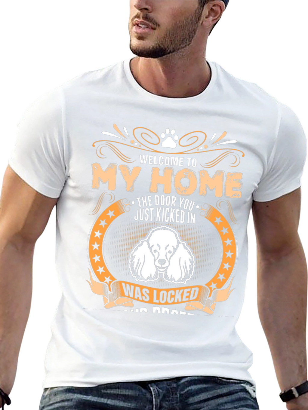 Welcome to My Home Dog Graphic Tee