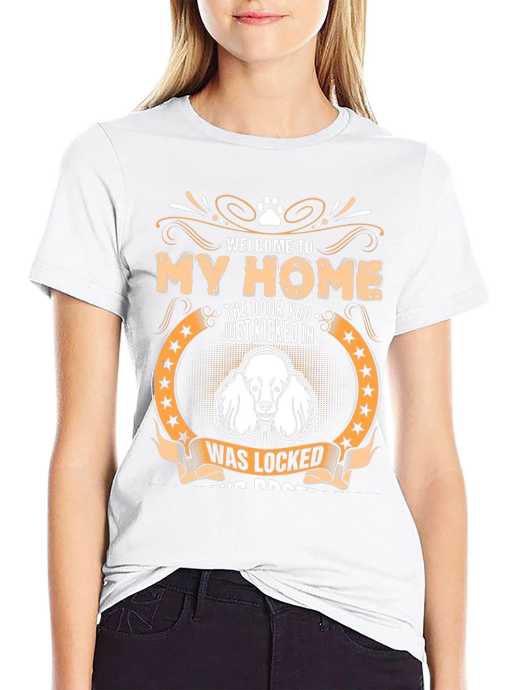 Welcome to My Home Dog Graphic Tee