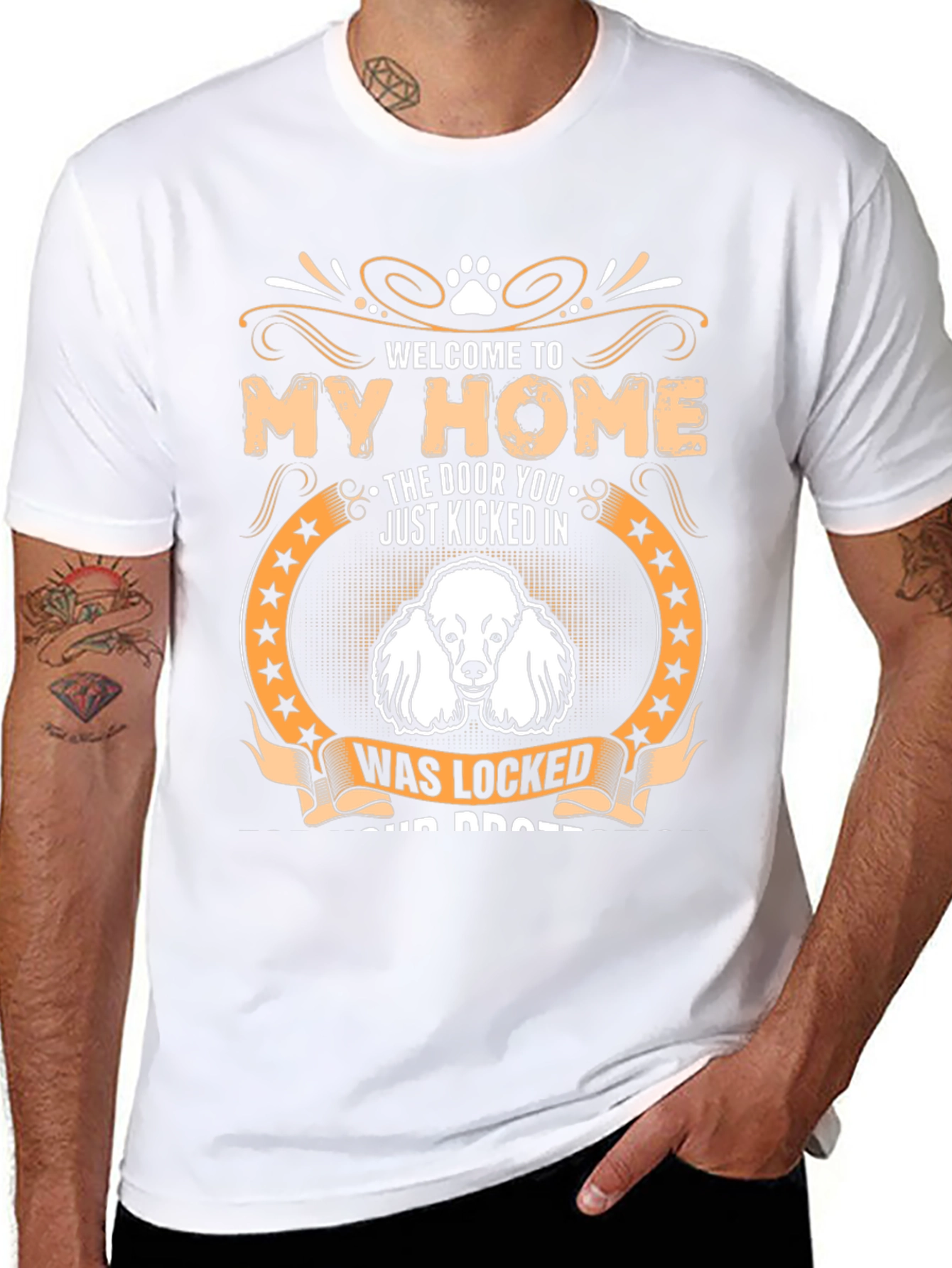 Welcome to My Home Dog Graphic Tee