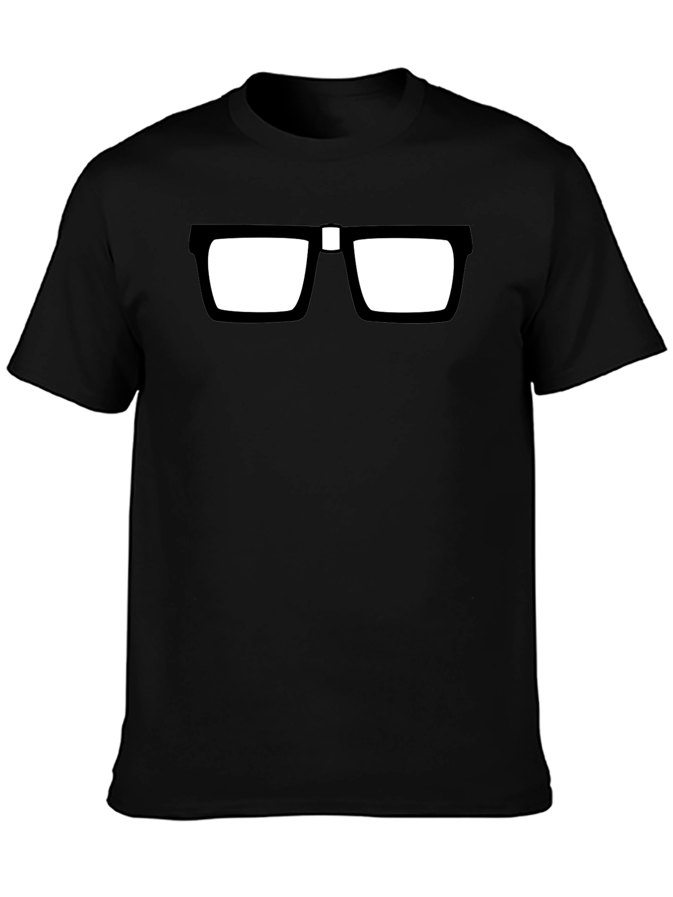 Black Nerd Glasses T-Shirt - Geek Chic Style