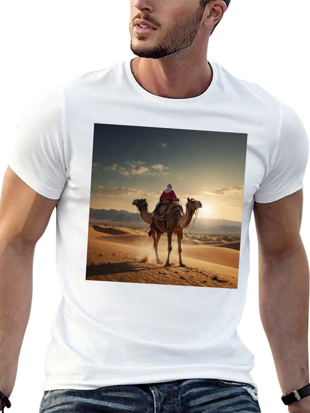 Camel Desert Graphic T-Shirt