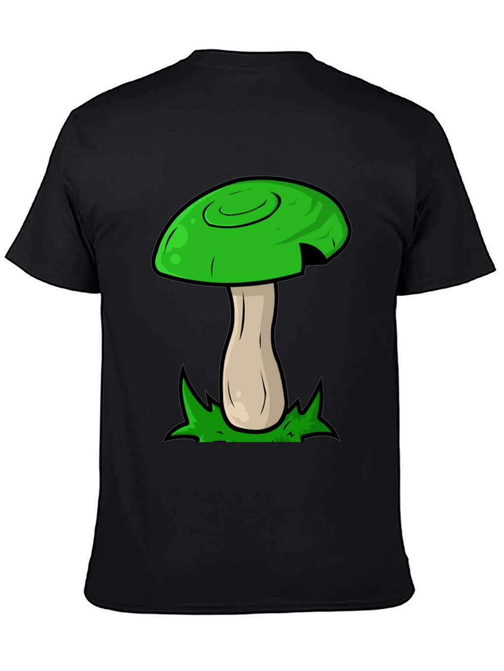 Mushroom Graphic Tee - Funky Green Design