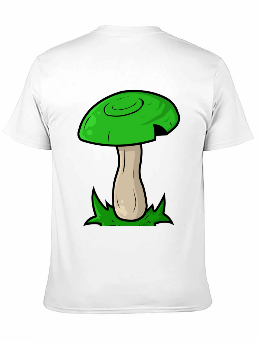 Mushroom Graphic Tee - Funky Green Design