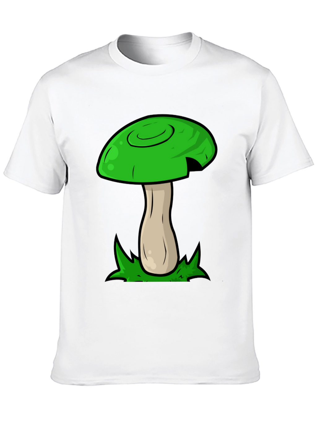 Mushroom Graphic Tee - Funky Green Design
