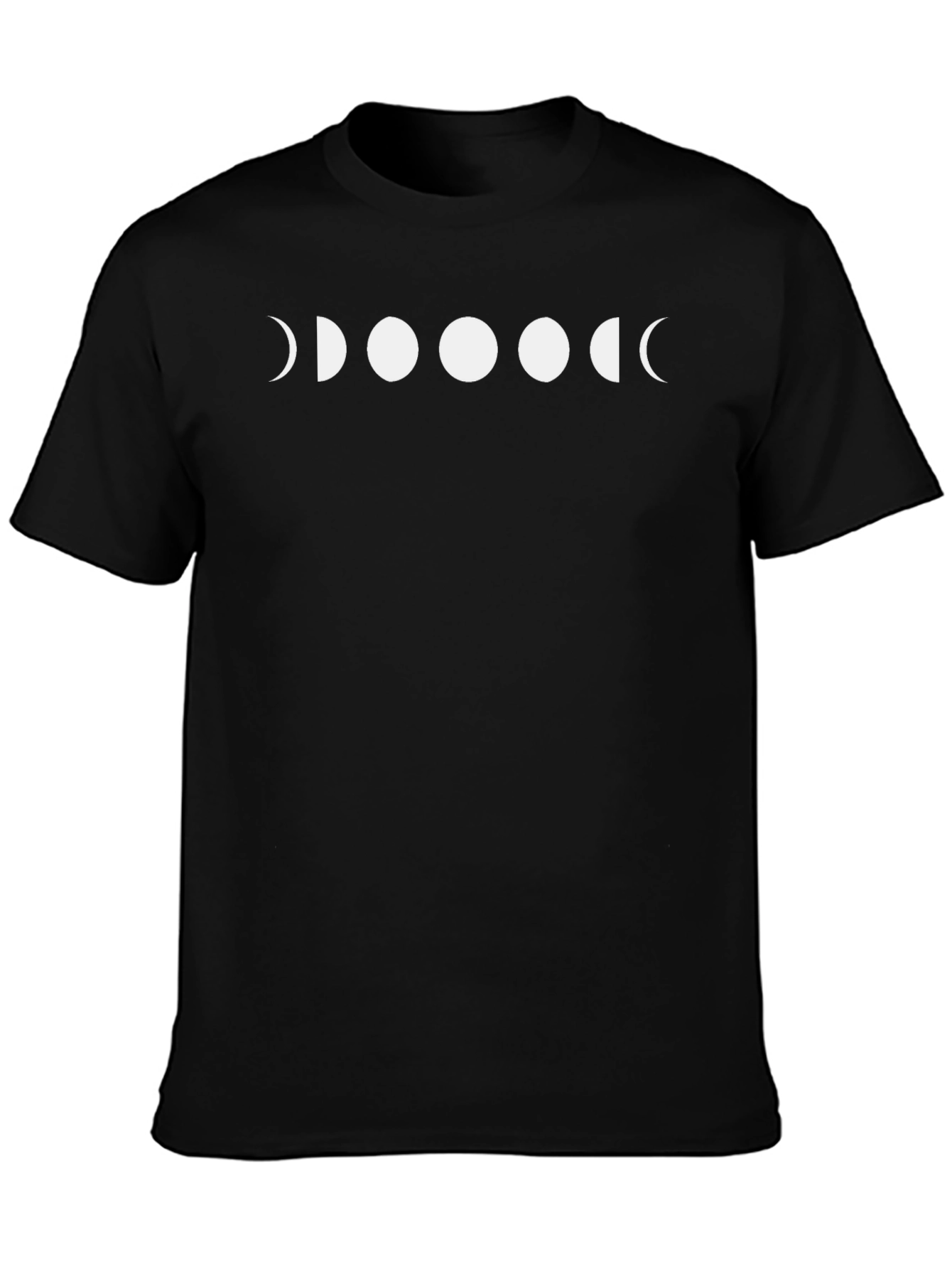 Lunar Phase T-Shirt - Celestial Black Tee