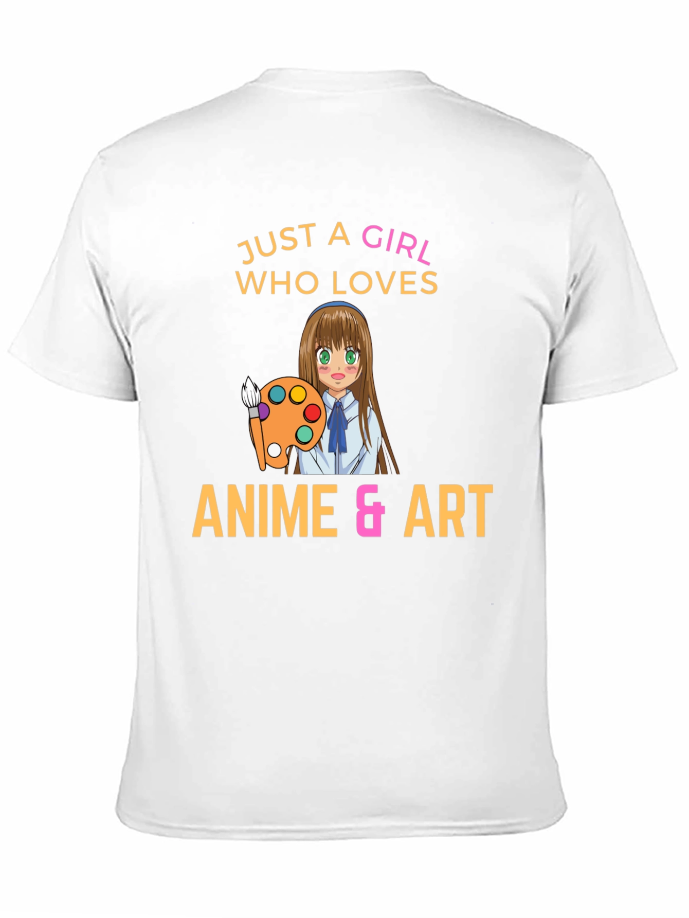 Anime & Art Lover T-Shirt - Girl Painter Design